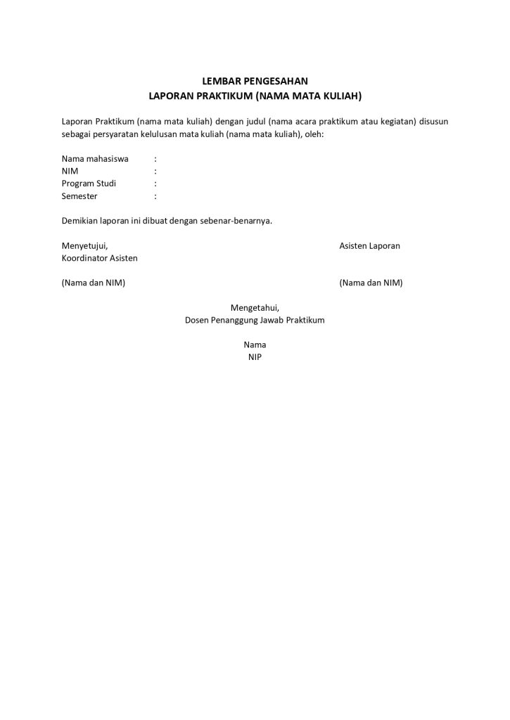 Contoh Laporan Praktikum Tulis Tangan Nusagates